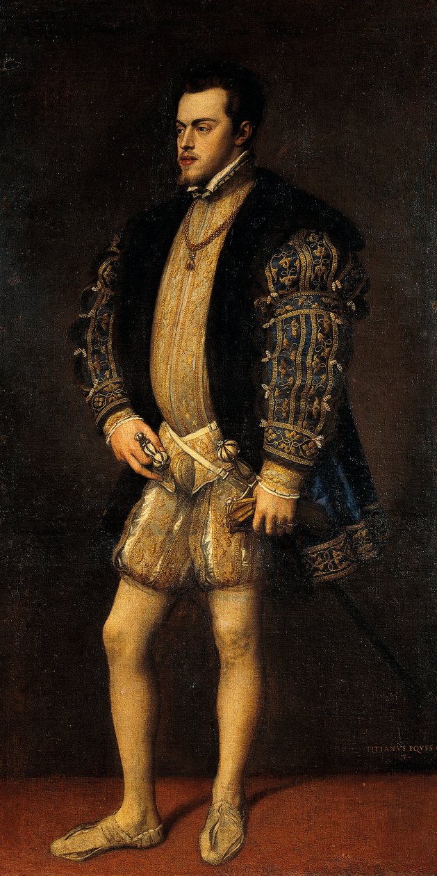 Muotokuva Philip II:sta Espanjasta (Valladolid tekijältä Titian (c.1488 1576)