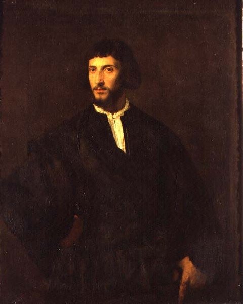 Miehen muotokuva (öljy kankaalle) tekijältä Titian (c.1488 1576)