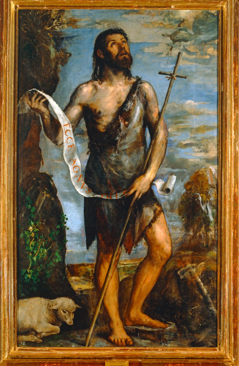 Pyhä Johannes Kastaja. 10014726 ... tekijältä Titian (c.1488 1576)