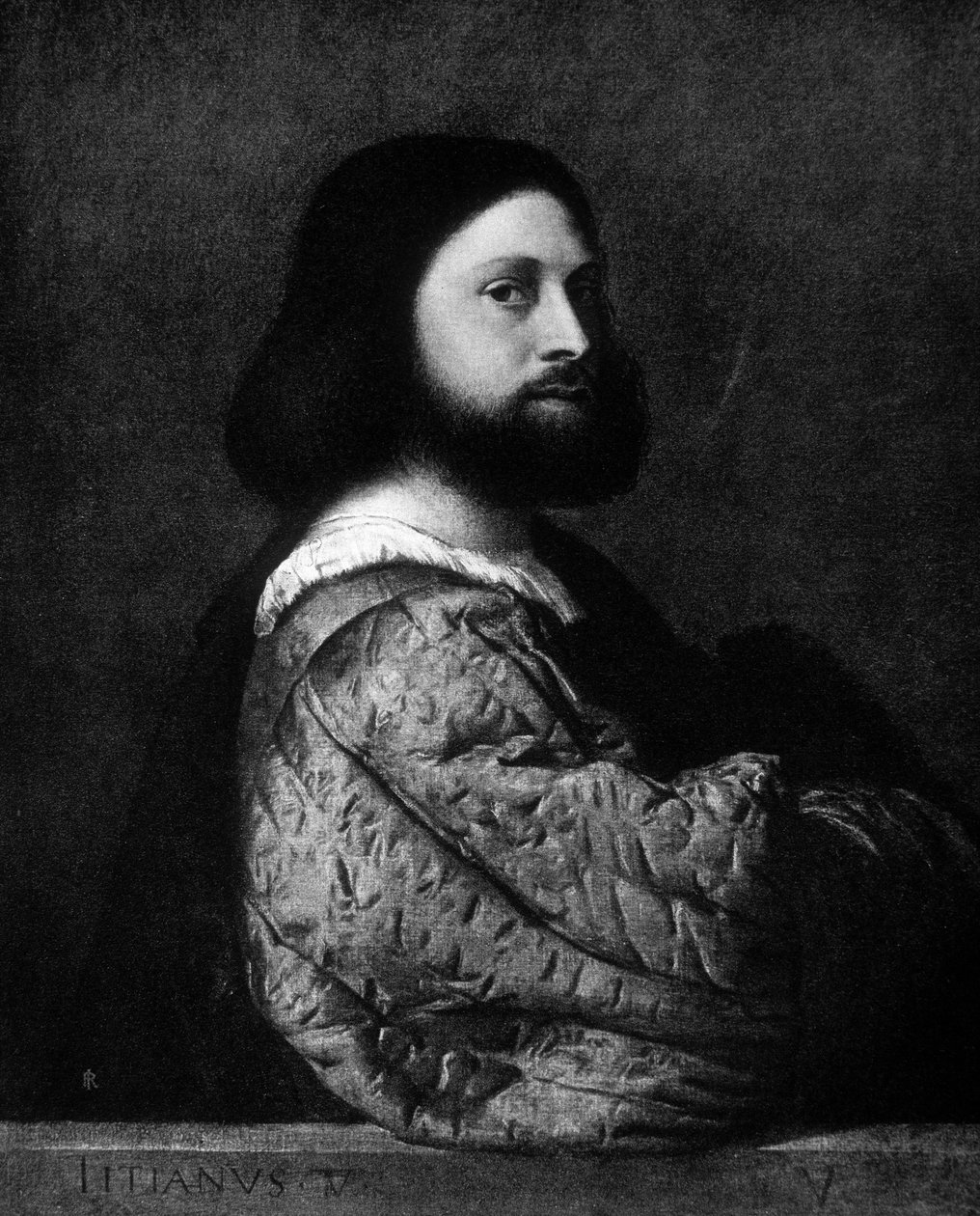 Ariostan muotokuva (Ludovico Ariosto tekijältä Titian (c.1488 1576) (after)