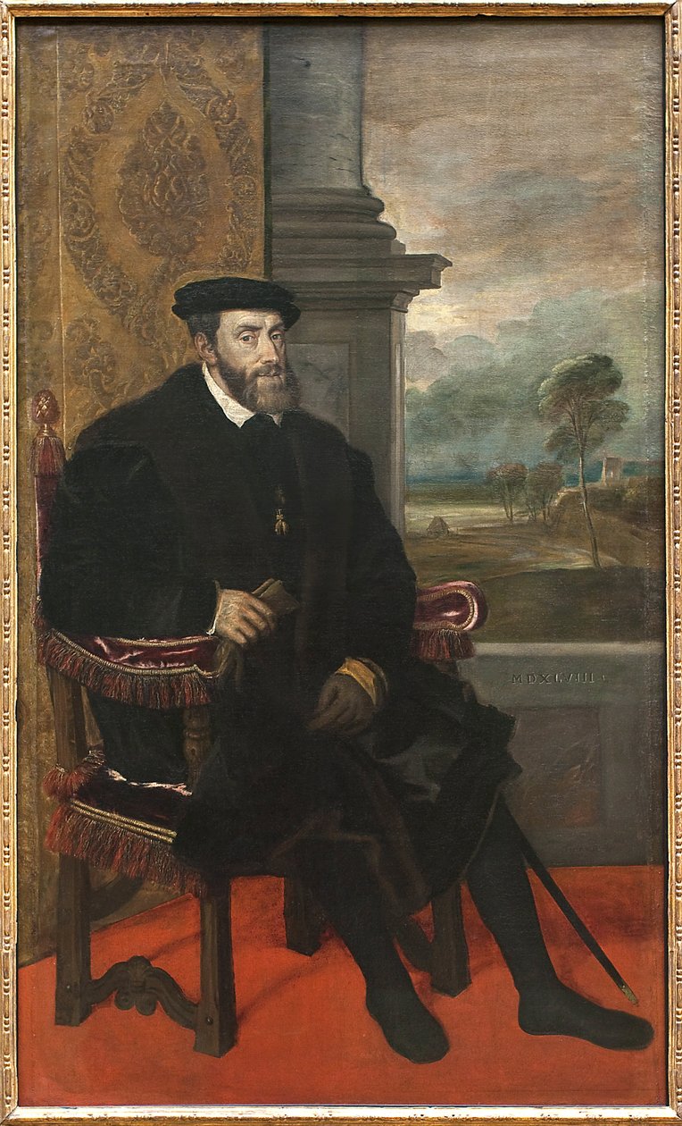 Keisari Kaarle V (Charles of Habsburg tekijältä Tiziano Vecelli