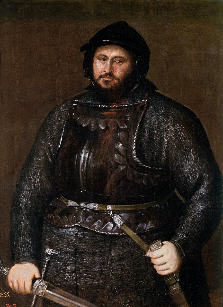 Johannes Frederick I (1503-1554), Tizianin Saksin vaaliruhtinas (1488-1576) tekijältä Tiziano Vecelli