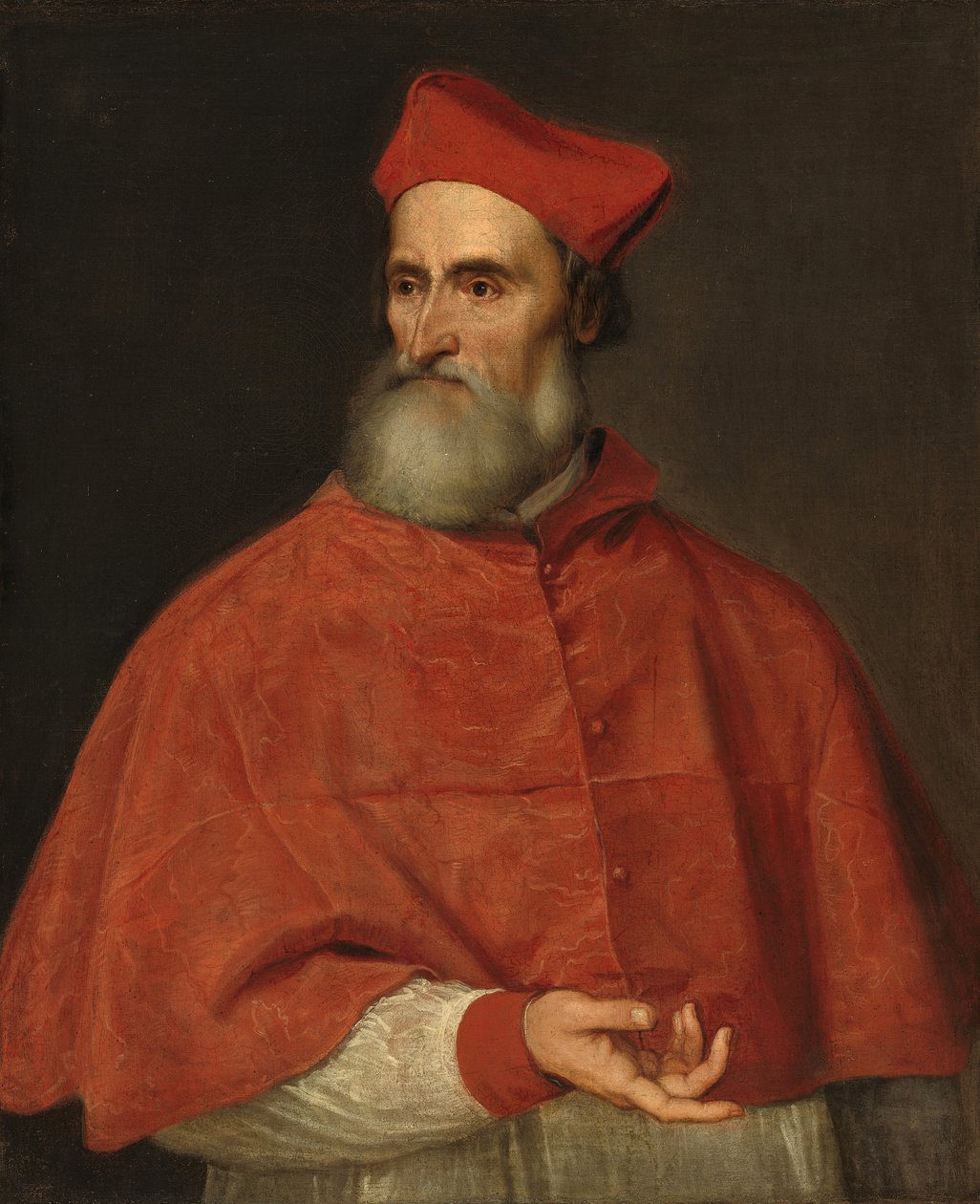 Kardinaali Pietro Bembon muotokuva, n. 1540 (öljy kankaalle) tekijältä Tiziano Vecelli
