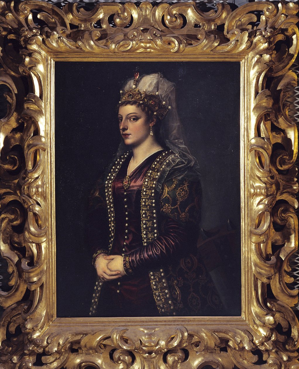 Caterina Coronaron muotokuva 1542 tekijältä Tiziano Vecelli
