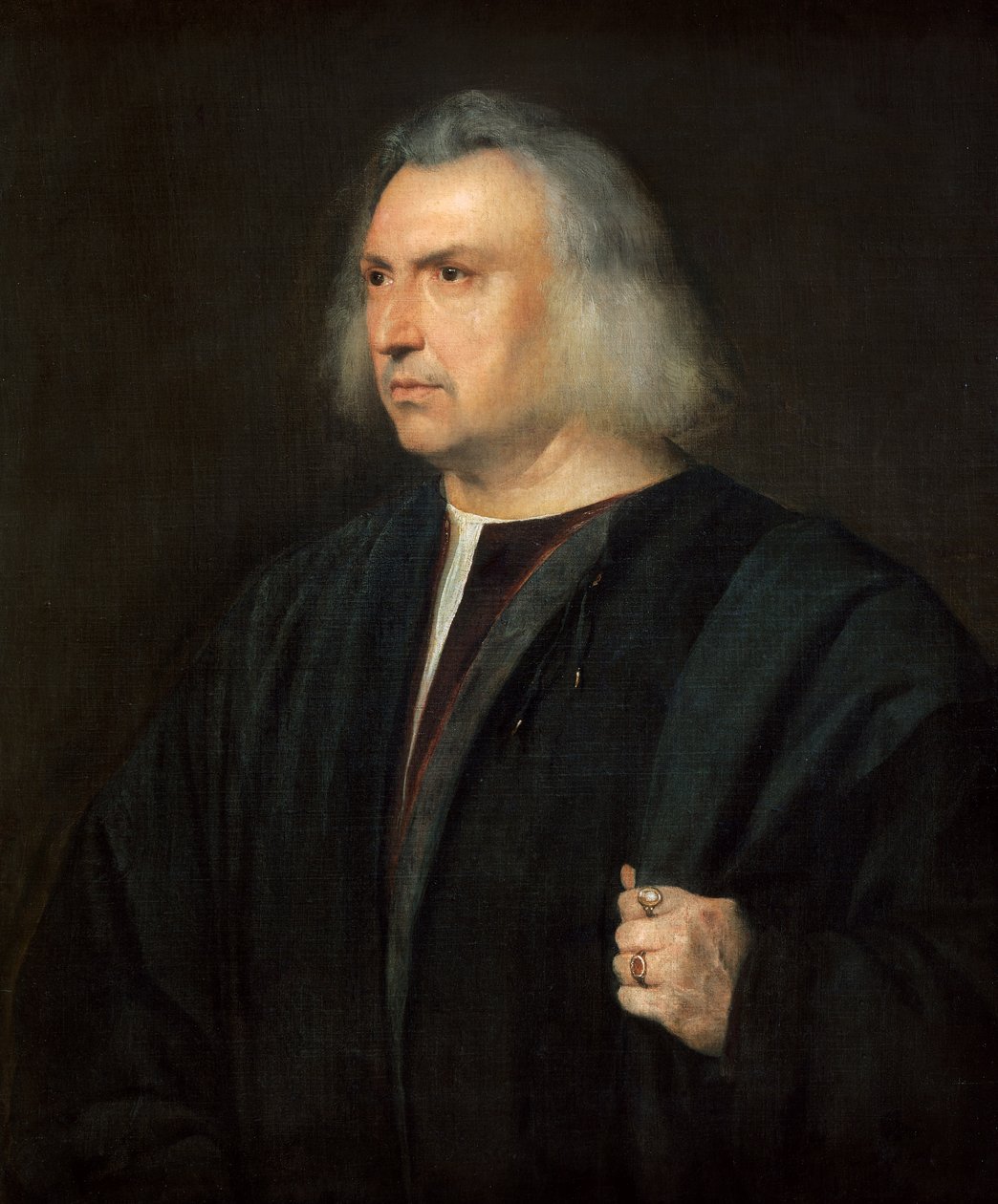 Miehen muotokuva (tai lääkäri Gian Giacomo Bartolotti Parmasta) tekijältä Titian (c.1488 1576)