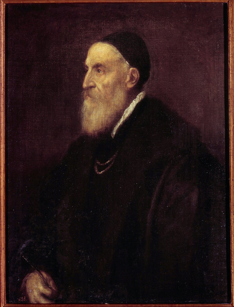 Omakuva. Tiziano Vecellion maalaus Tizian (1485-1576) tekijältä Tiziano Vecelli
