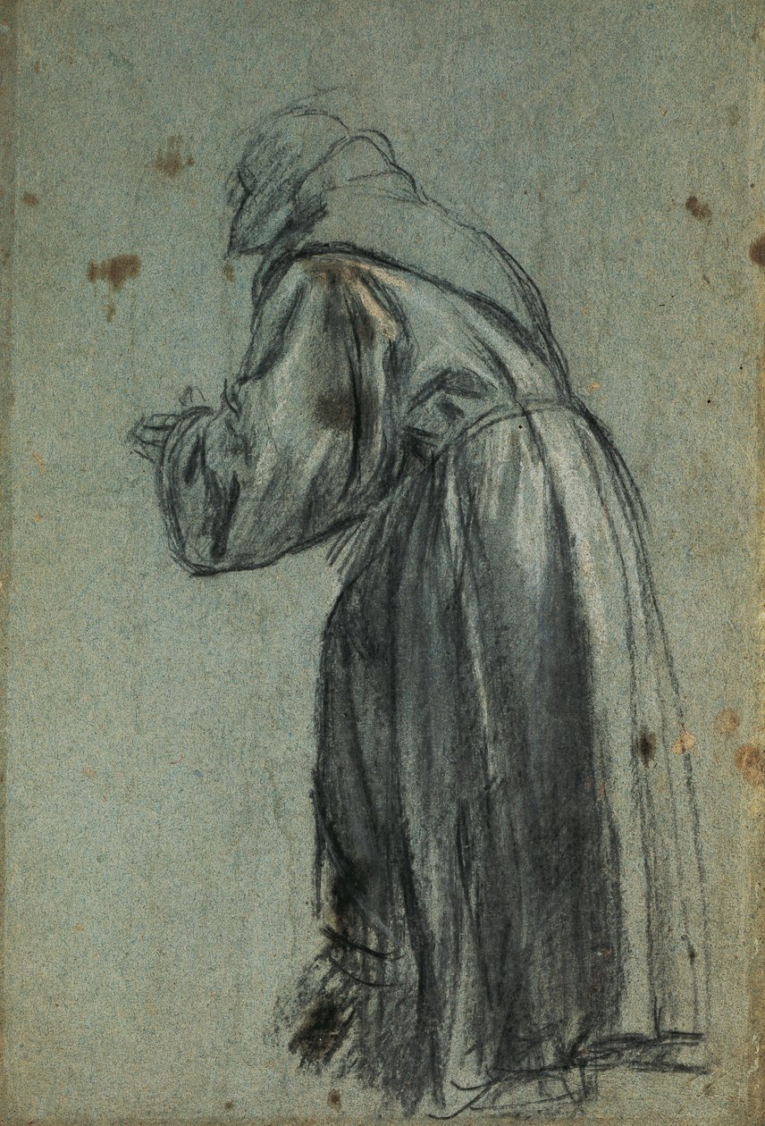 Tutkimus Pyhän Franciscuksen esittämiseksi (hiili) tekijältä Titian (c.1488 1576)