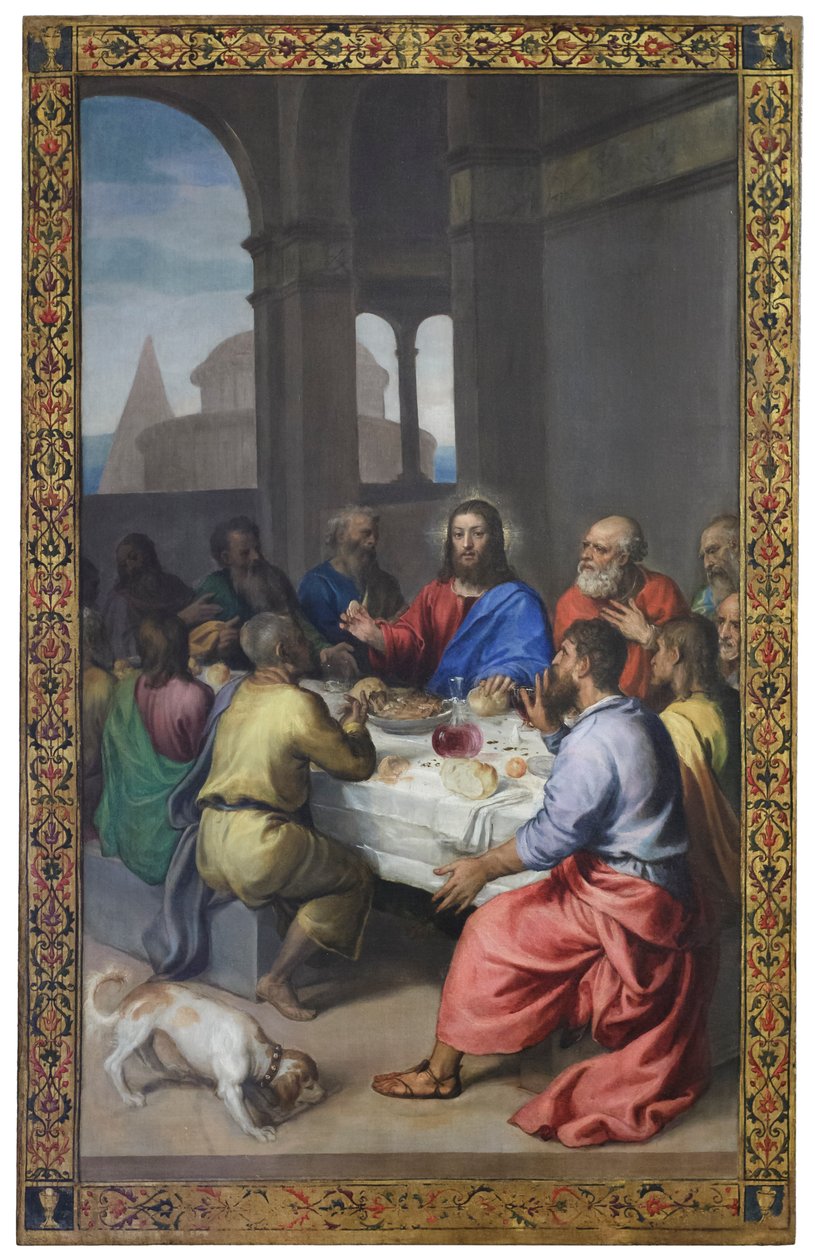 Viimeinen ehtoollinen tekijältä Titian (c.1488 1576)