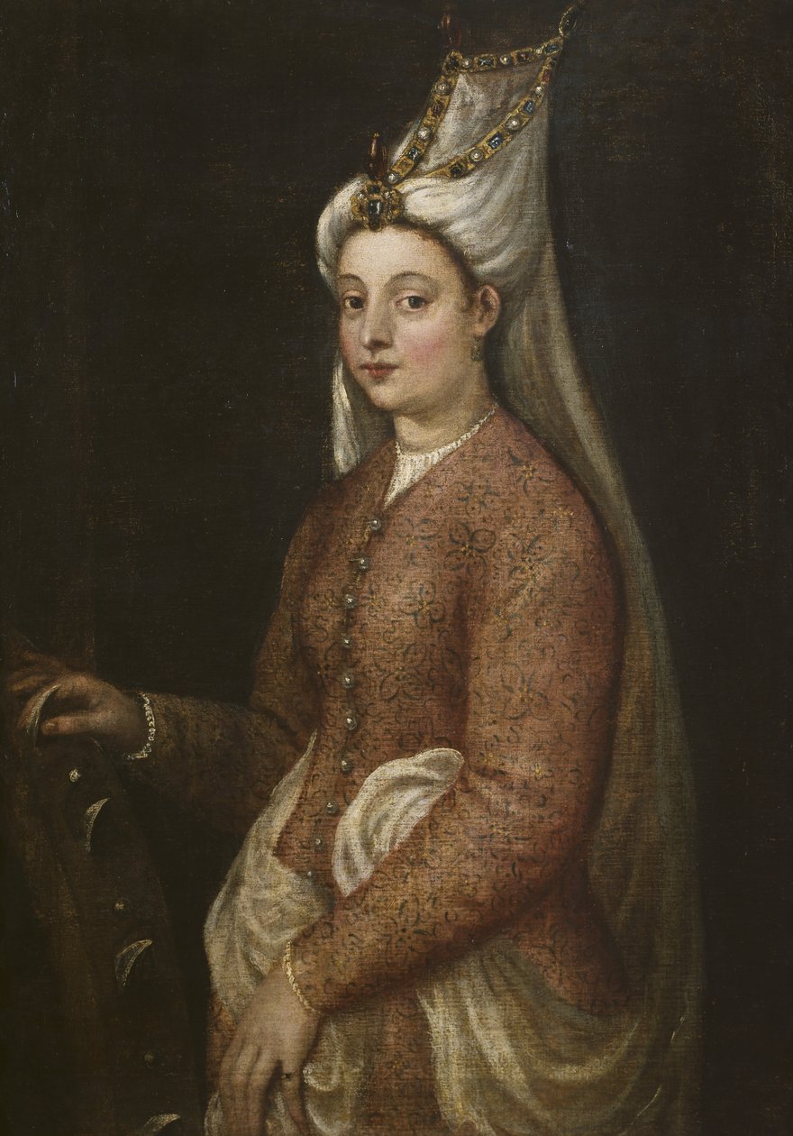 Cameria, Suleiman Suuren tytär, Pyhä Katariina, n. 1560 tekijältä Tiziano Vecelli