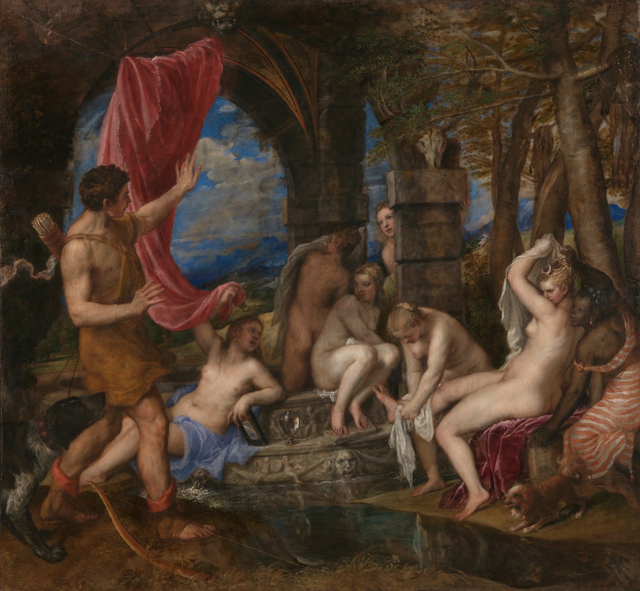 Diana ja Actaeon tekijältä Titian
