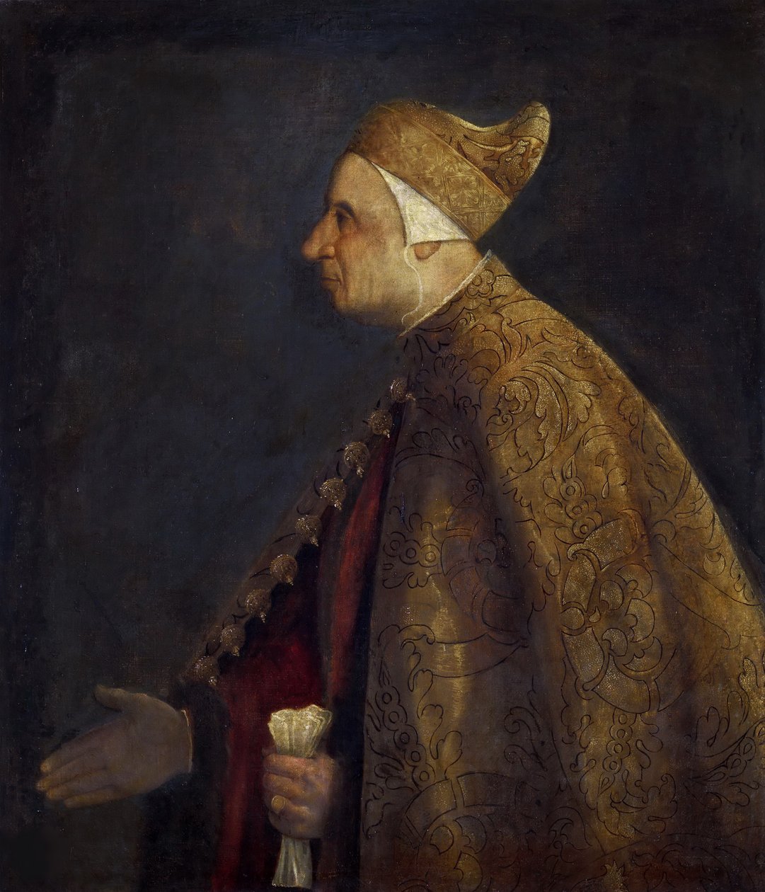 Doge Niccolò Marcellon muotokuva, noin 1542. tekijältä Titian