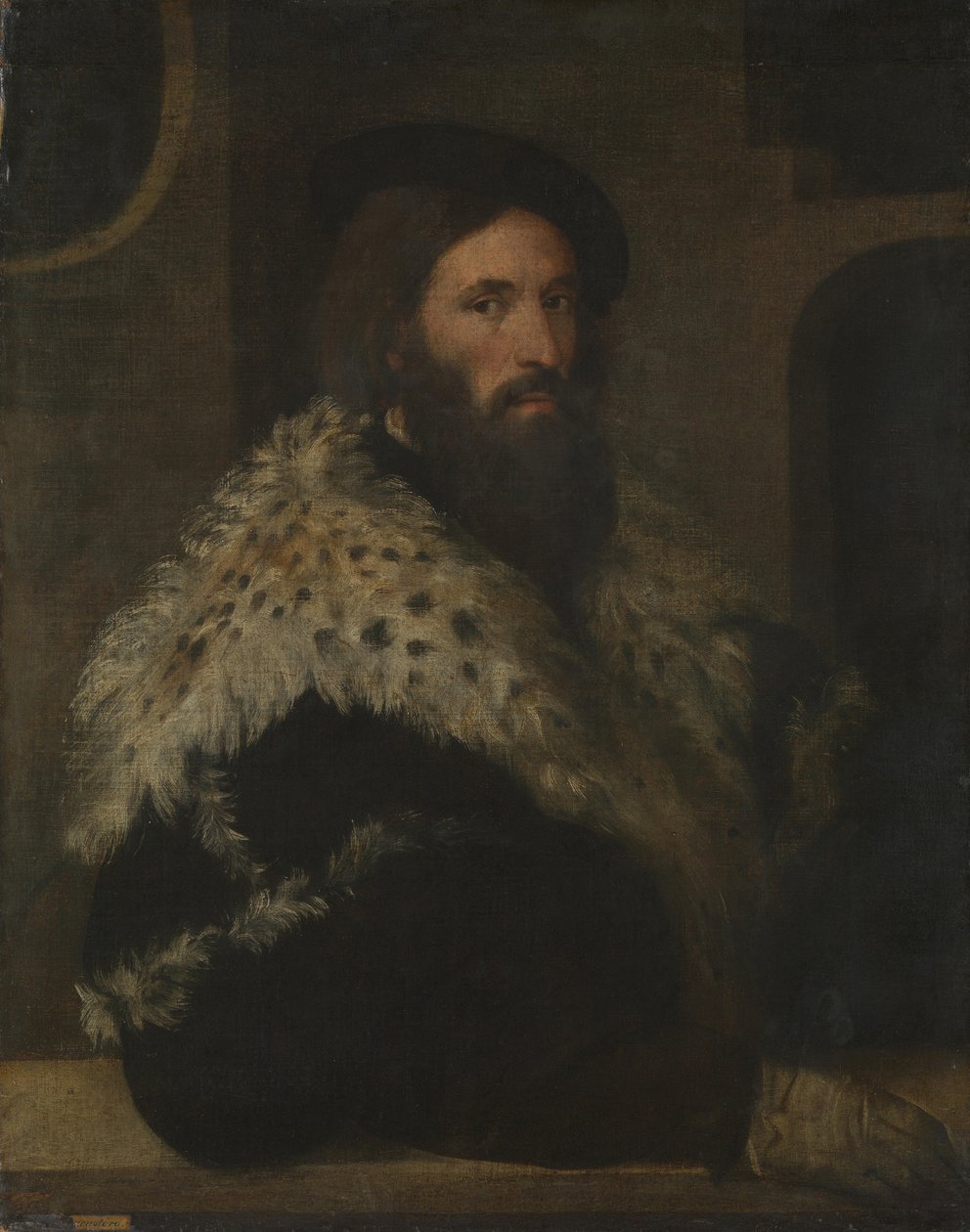 Girolamo Fracastoron muotokuva, noin 1528. tekijältä Titian