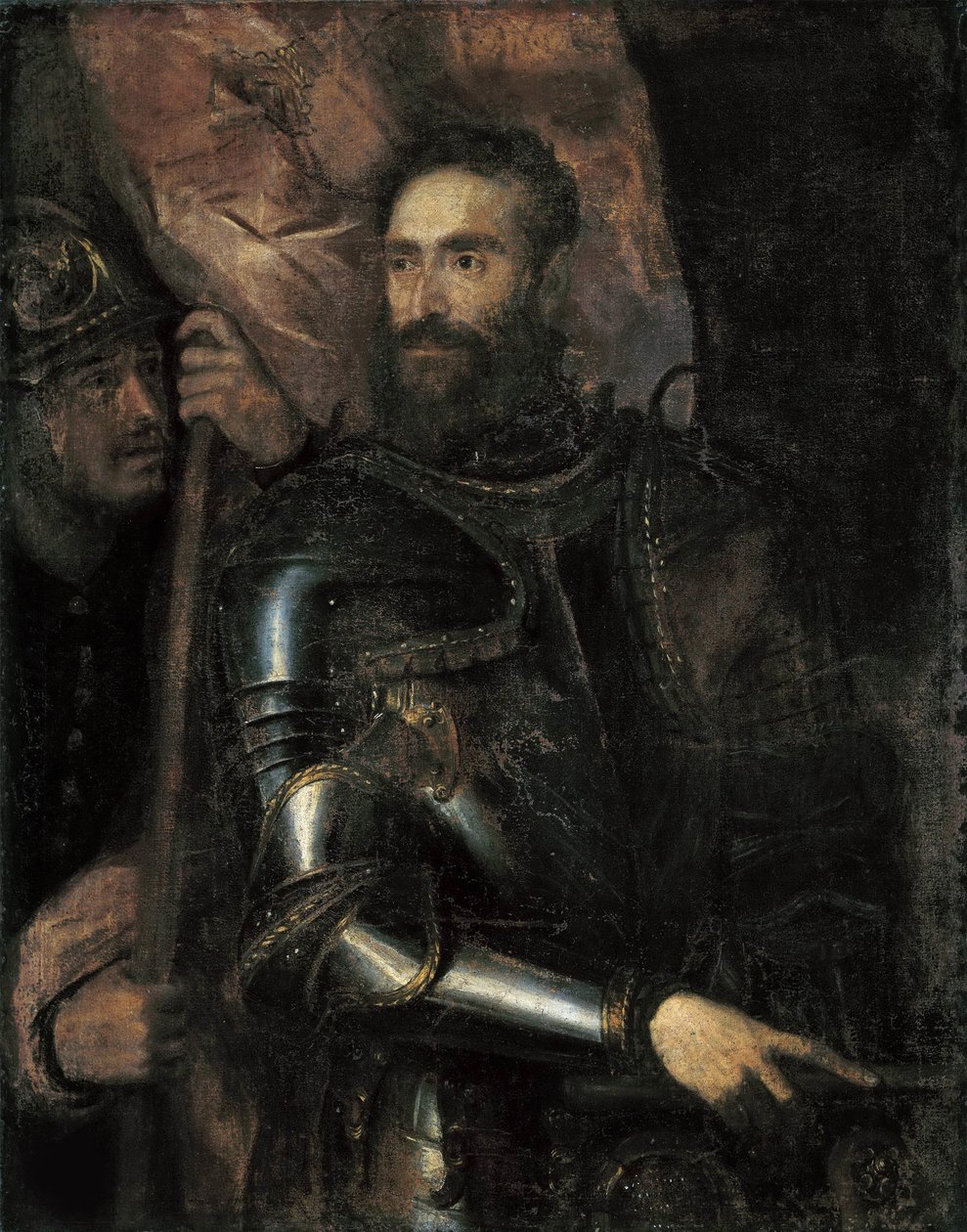 Pier Luigi Farnesen muotokuva 1503-1547, n. 1546. tekijältä Titian