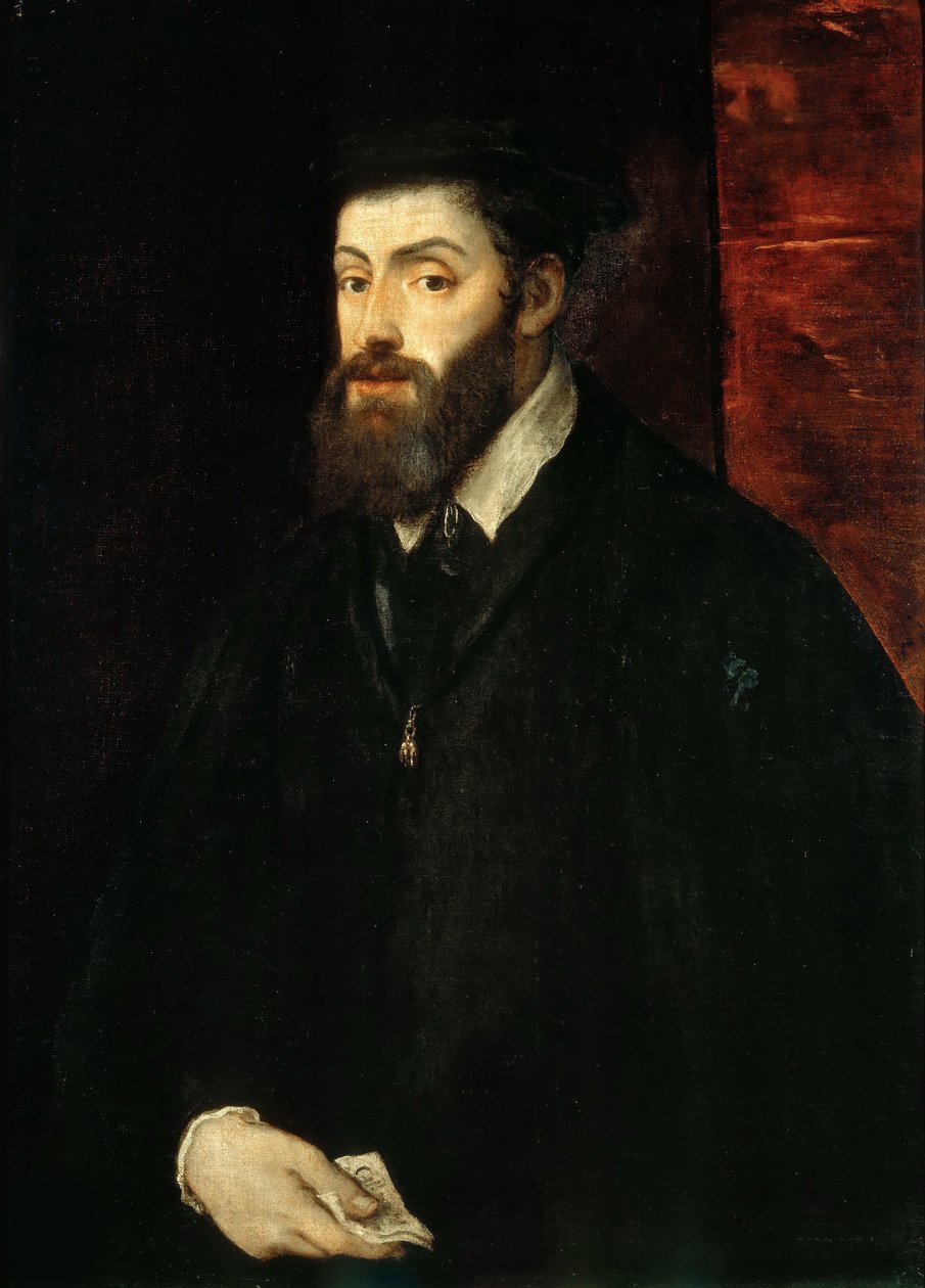 Keisari Kaarle V:n muotokuva 1500-1558, 1549. tekijältä Titian