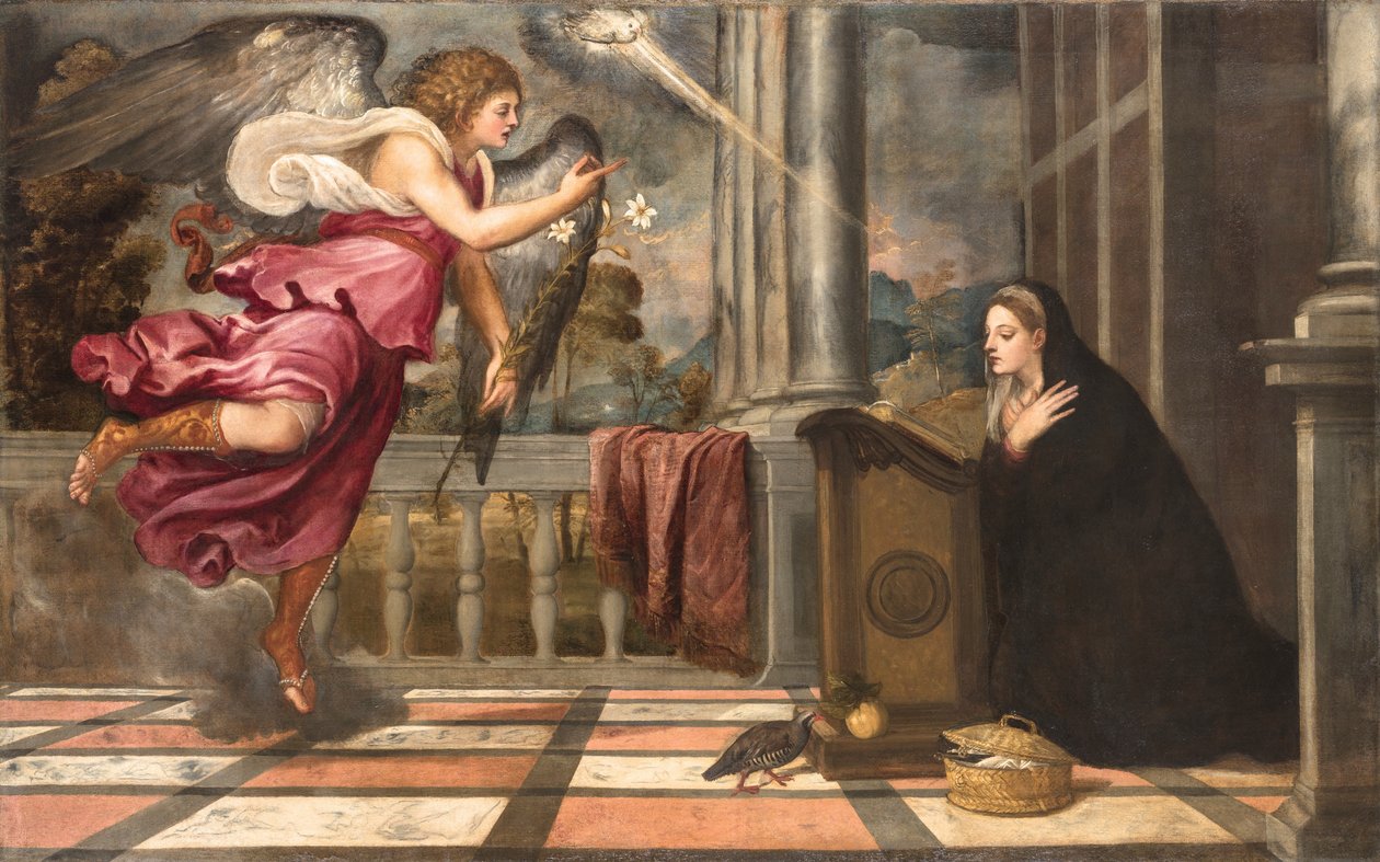 Ilmoitus, noin 1538-1539. tekijältä Titian
