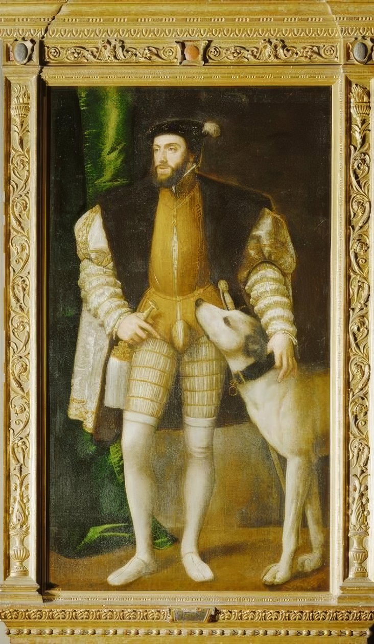 Karl V. Ulmer Doggella tekijältä Tiziano Vecelli