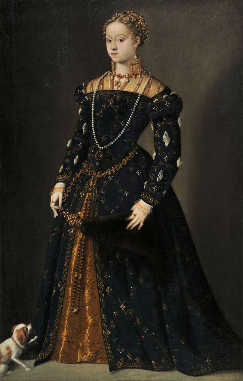 Bildnis der Erzherzogin Katharina von Österreich tekijältä Tiziano Vecelli