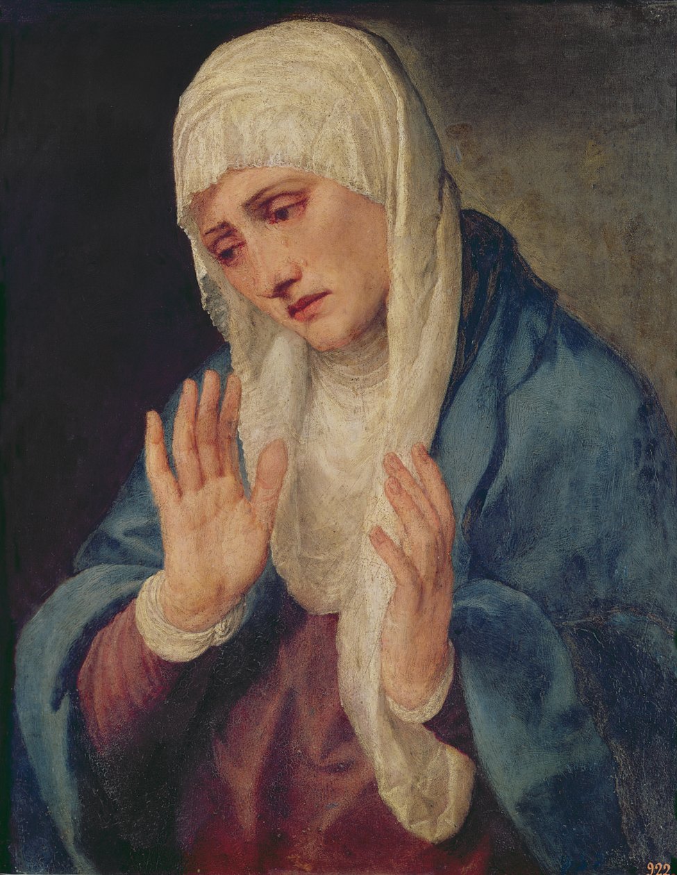 Mater Dolorosa, 1555 tekijältä Tiziano Vecelli