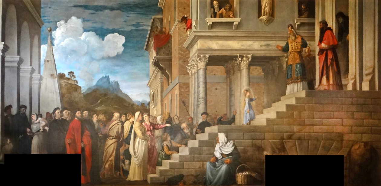 Présentation de la Vierge au Temple tekijältä Tiziano Vecelli
