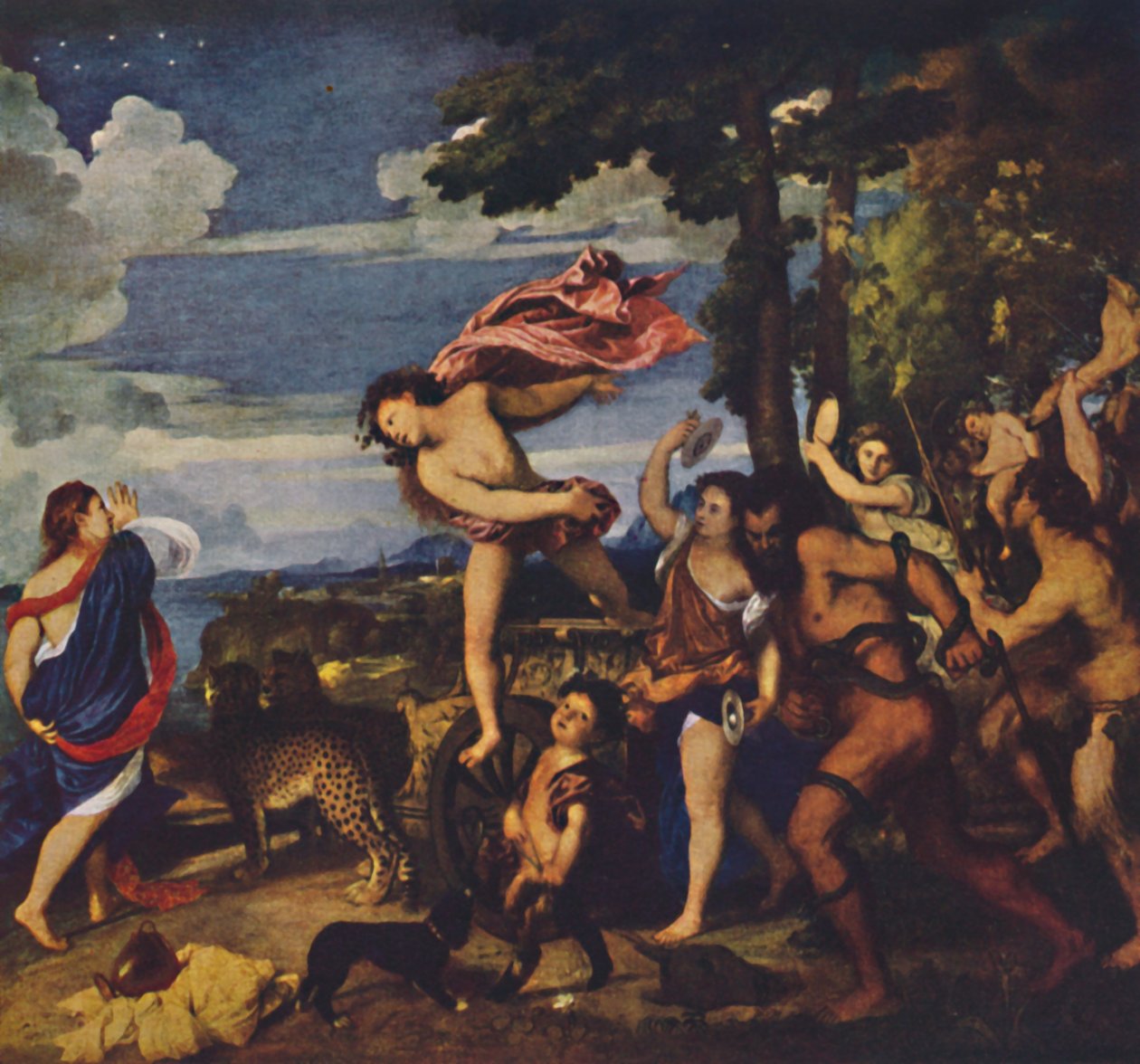 Bacchus ja Ariadne, 1520-1523, c1950. tekijältä Tiziano Vecelli