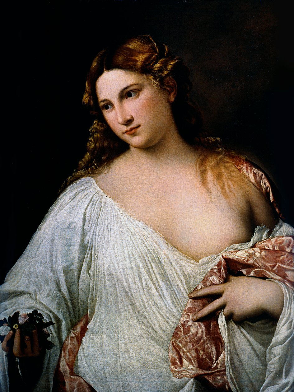 Flora, noin 1515 tekijältä Tiziano Vecelli