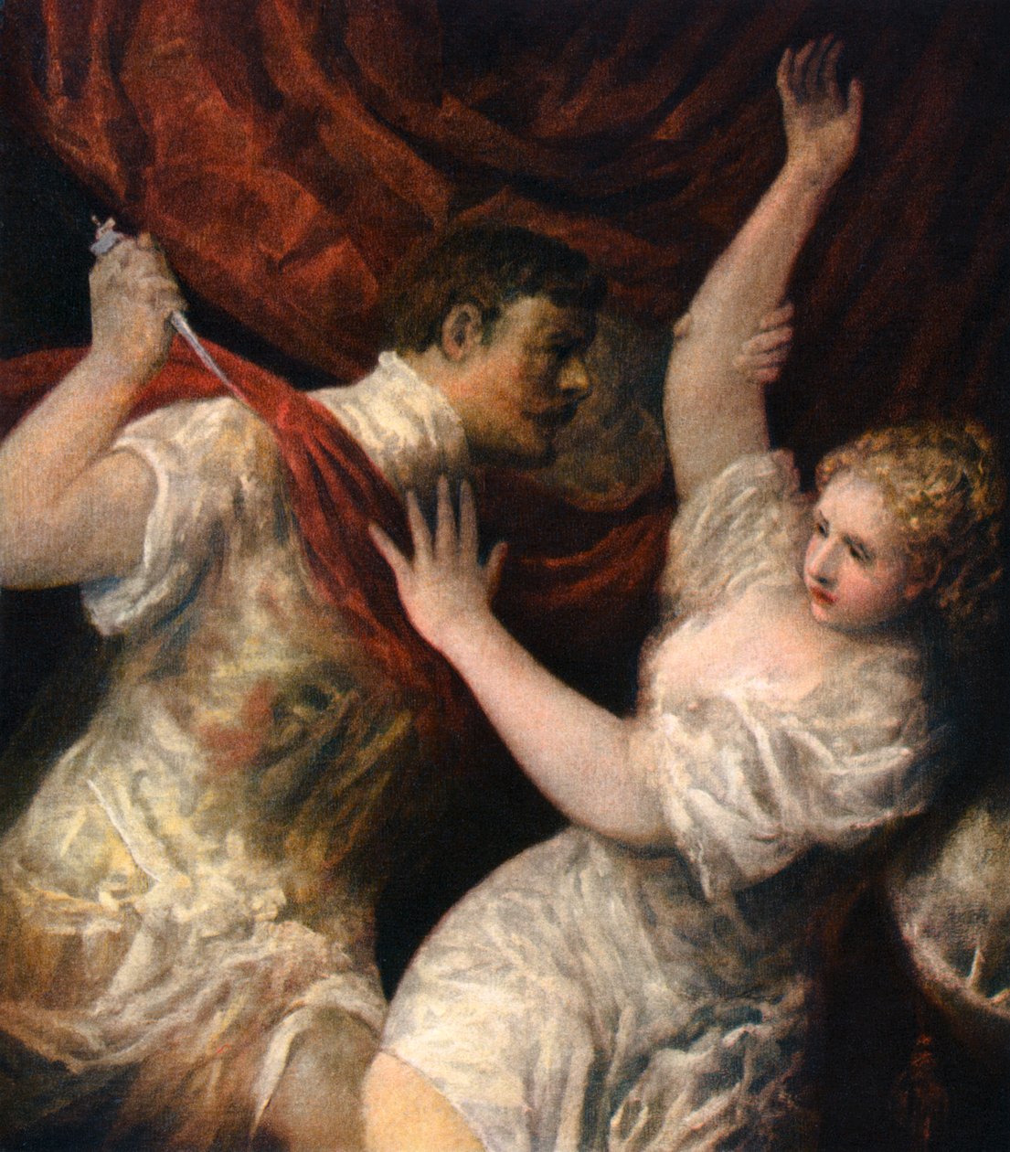 Lucretia ja Tarquinius, 1560-luku, 1937 tekijältä Tiziano Vecelli