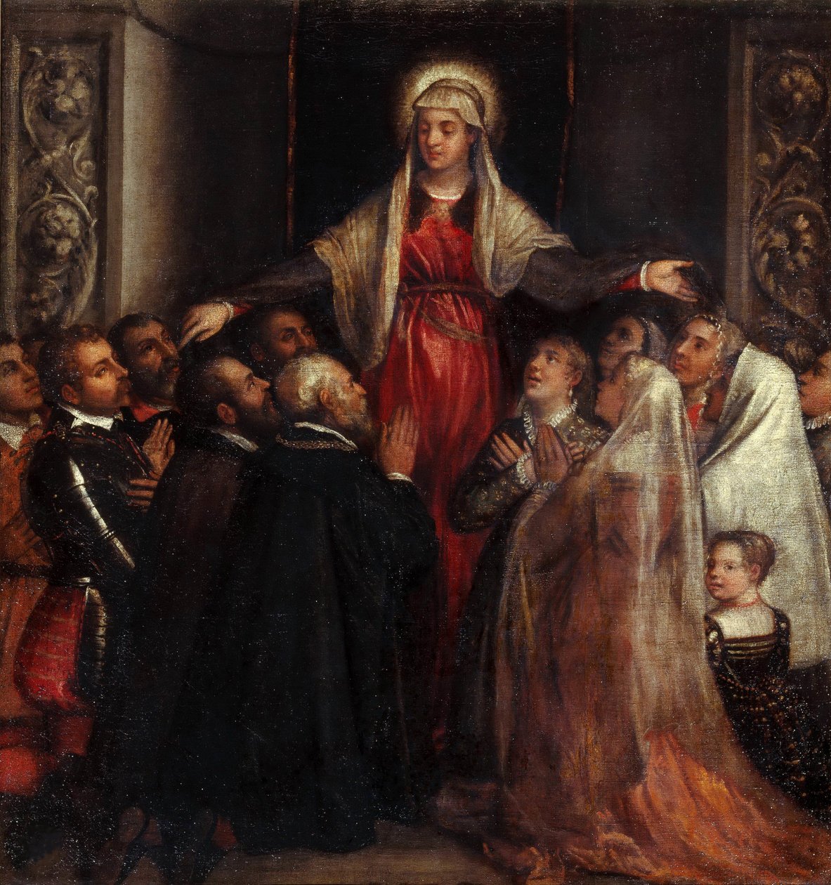 Madonna of Mercy, Madonna of Mercy, 1573. tekijältä Tiziano Vecelli