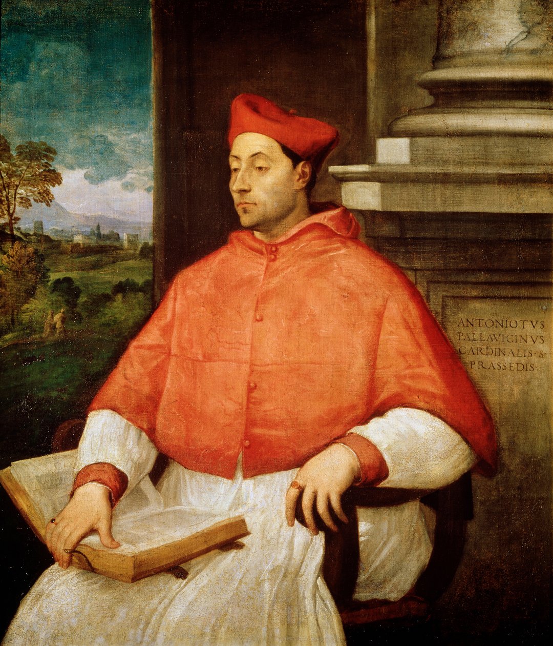 Kardinaali Antonio Pallavicinin muotokuva, 1441-1507 tekijältä Tiziano Vecelli