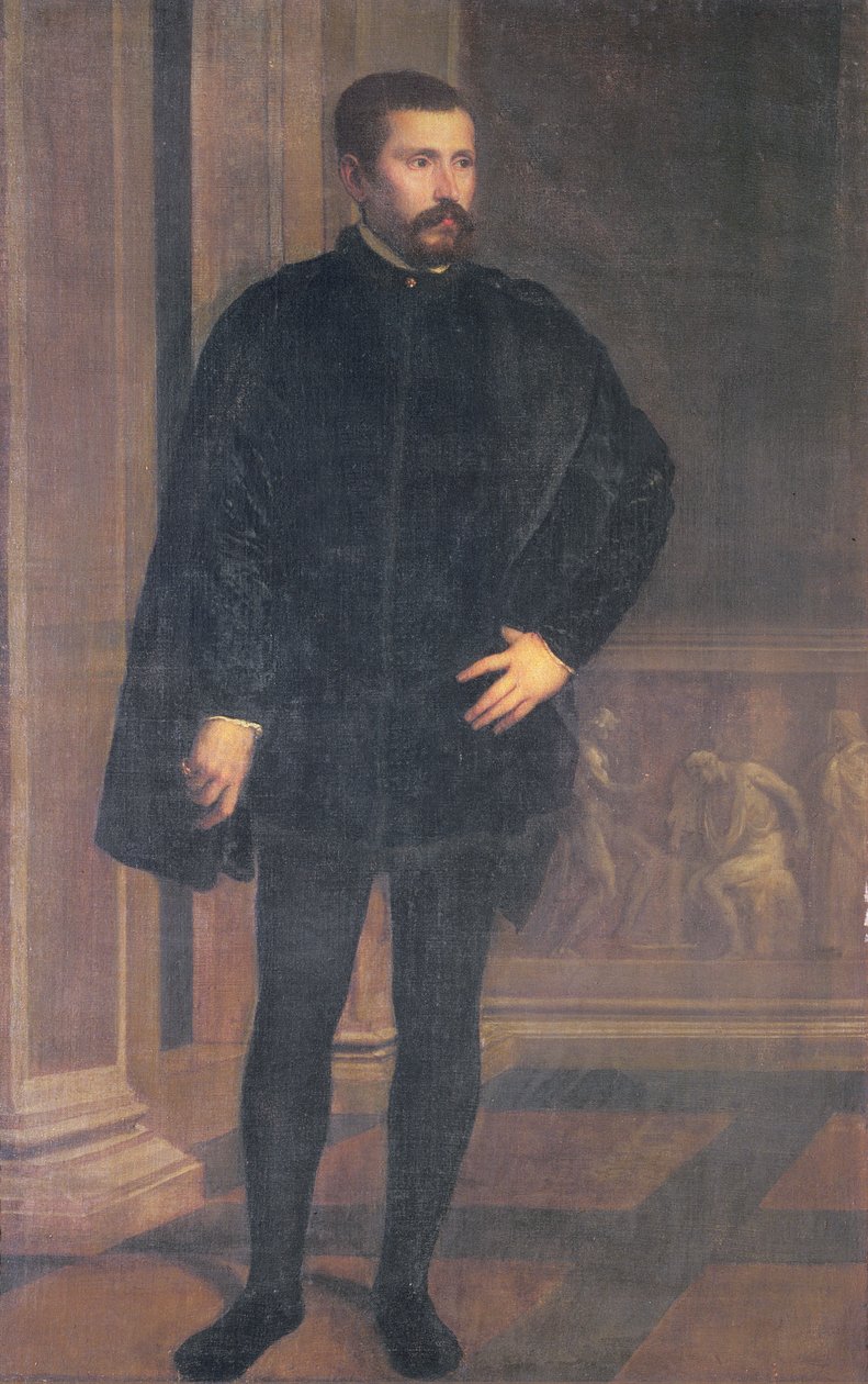 Diego Hurtado de Mendozan (1503-75), espanjalaisen poliitikon muotokuva tekijältä Tiziano Vecelli