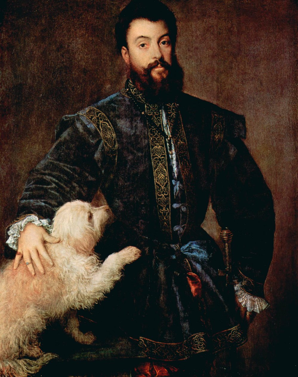 Mantovan herttua Federico II Gonzagan muotokuva, 1500-1540, c1525. tekijältä Tiziano Vecelli