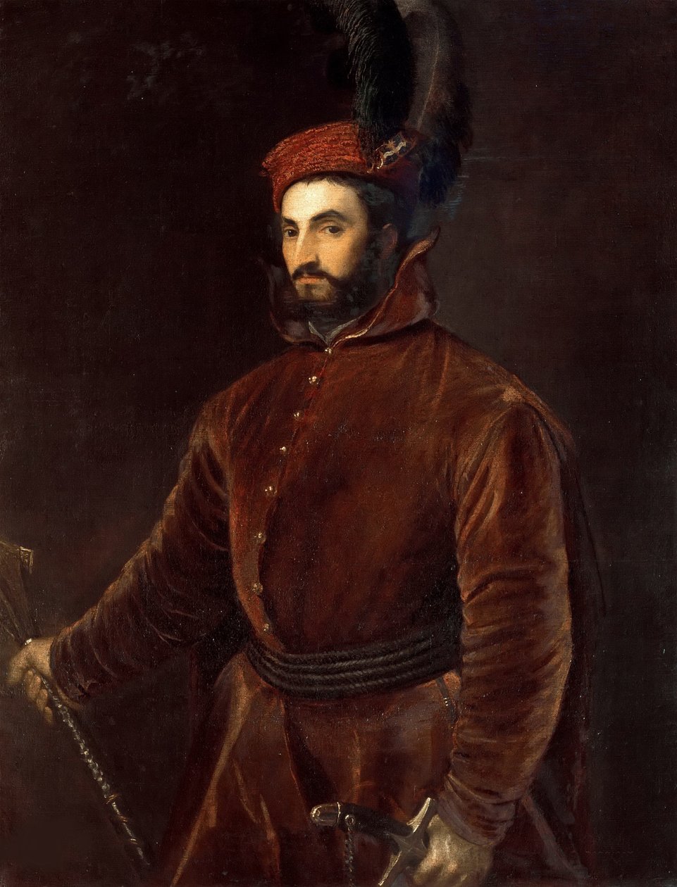 Ippolito de Medicin muotokuva 1511-1535, noin 1533-1534. tekijältä Tiziano Vecelli