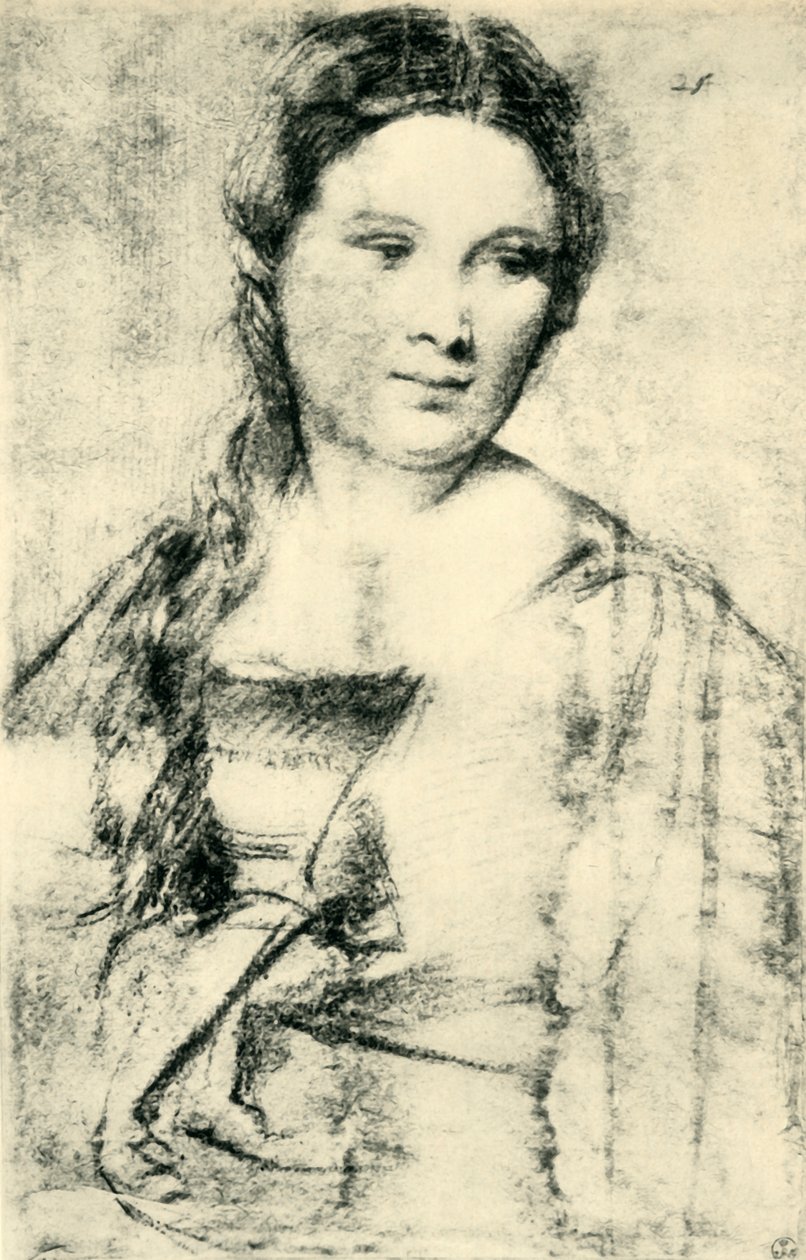 Nuoren naisen muotokuva, c1515, 1943. tekijältä Tiziano Vecelli