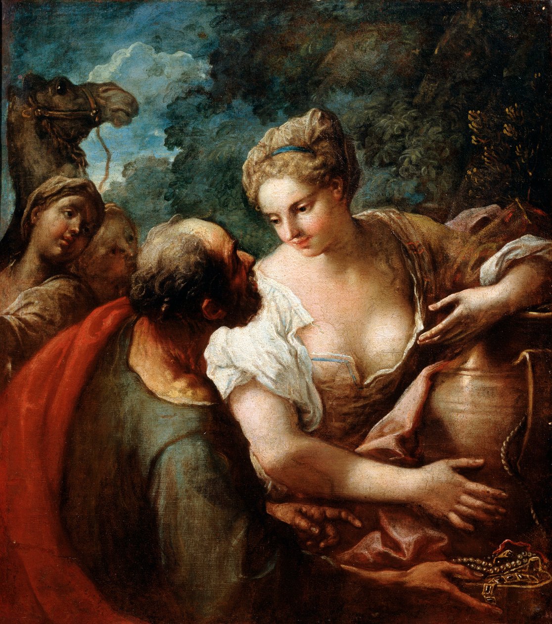 Rebekka kaivolla, 1500-luku tekijältä Tiziano Vecelli