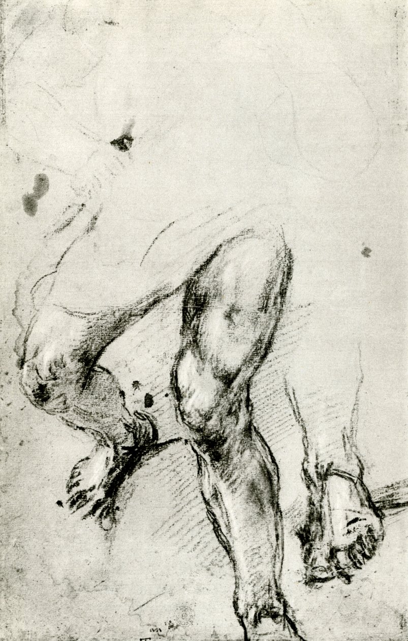 Tutkimus Pyhän Laurentiuksen marttyyrikuolemasta Venetsiassa, c1550, 1937 tekijältä Tiziano Vecelli