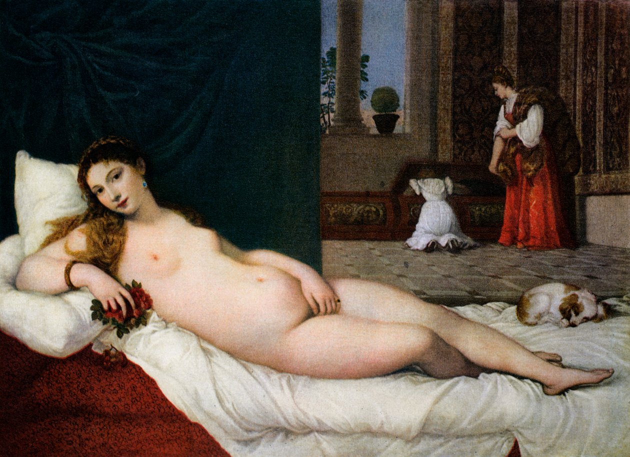 Urbinon Venus, c1538, 1937 tekijältä Tiziano Vecelli