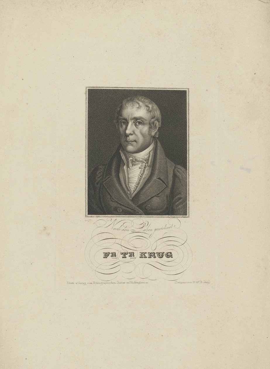 Wilhelm Traugott Krugin muotokuva 1770-1842, 1828-1829. tekijältä Tobias Falcke