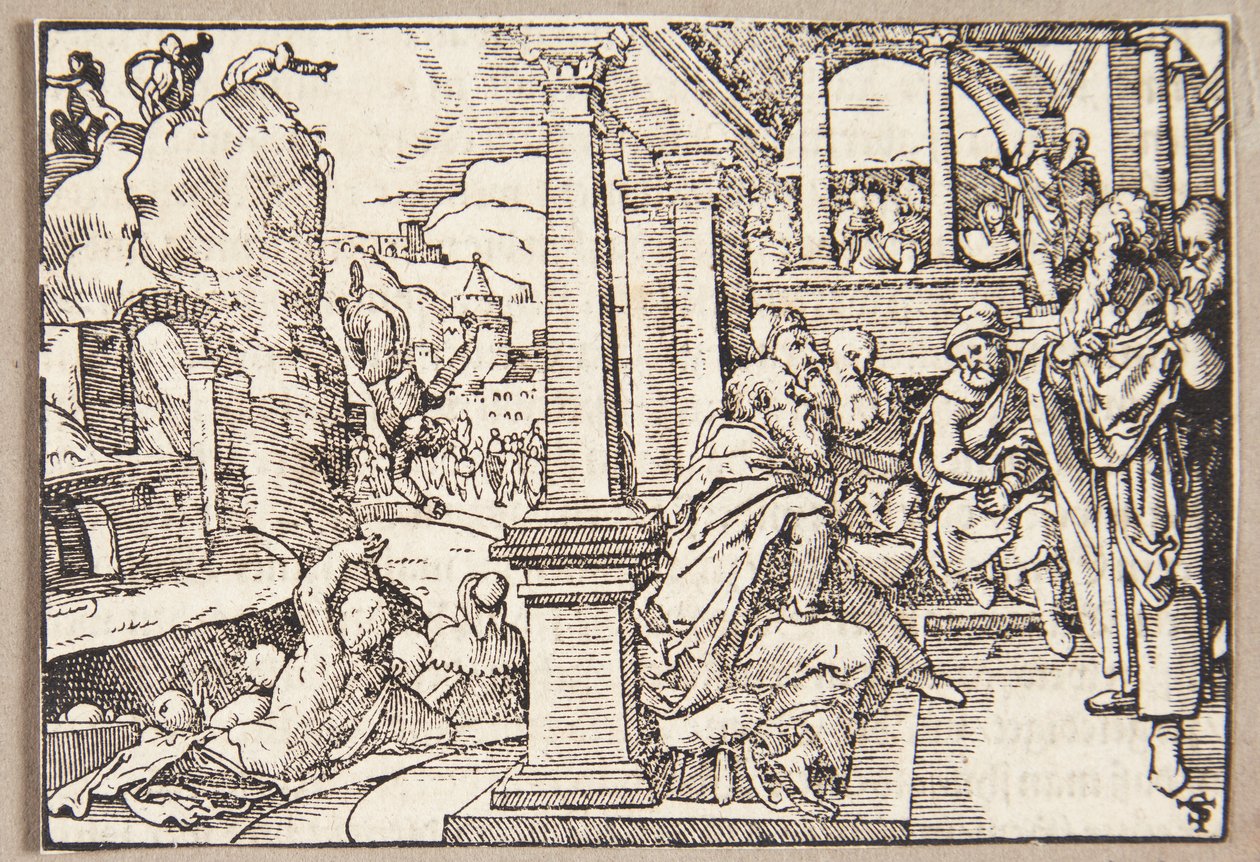 Spurius Cassius heitetään kalliolta tekijältä Tobias Stimmer