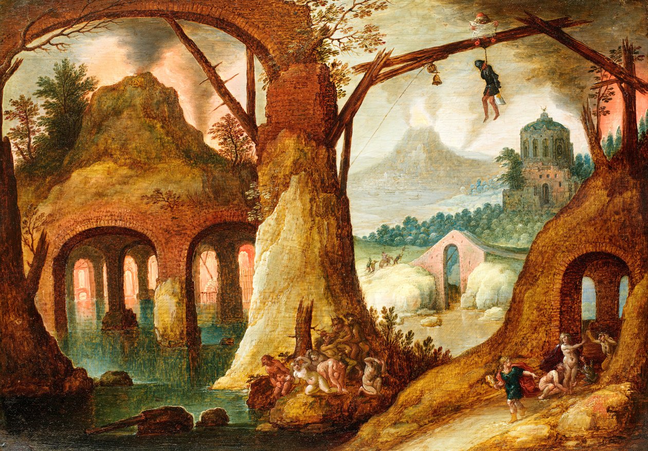 Orpheus paluu alamaailmasta, 1630. tekijältä Tobias Verhaecht