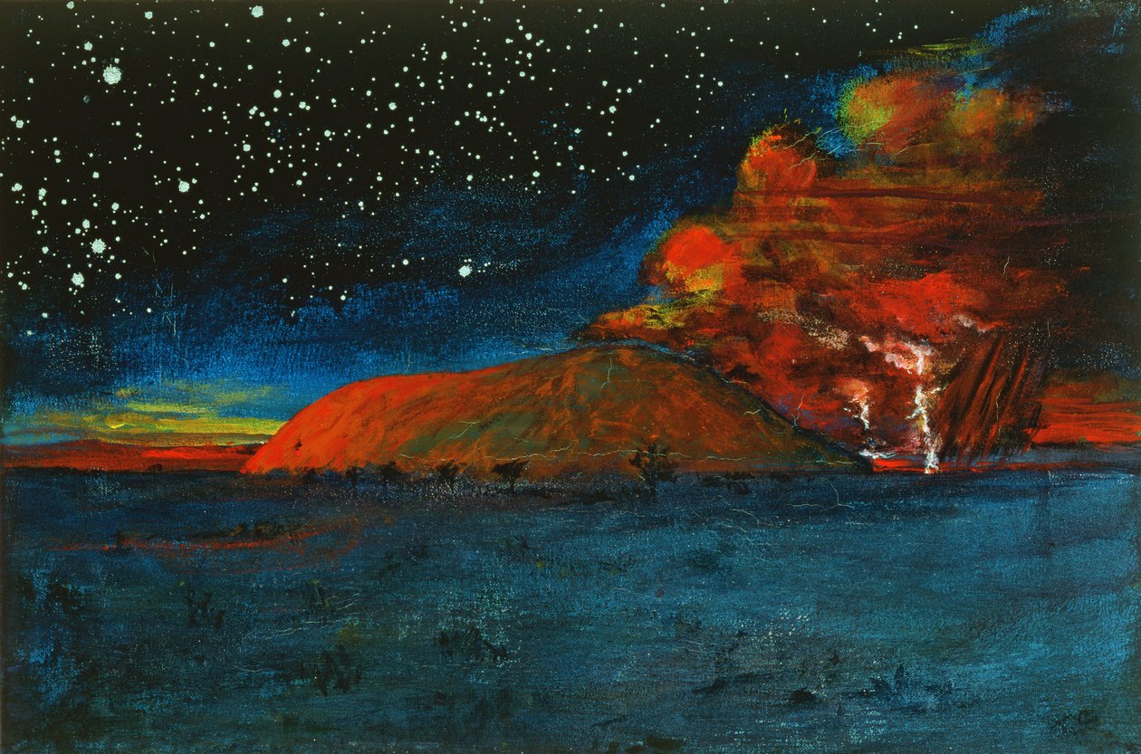 Uluru Dawn (akryyli kankaalle) tekijältä Tom Cook