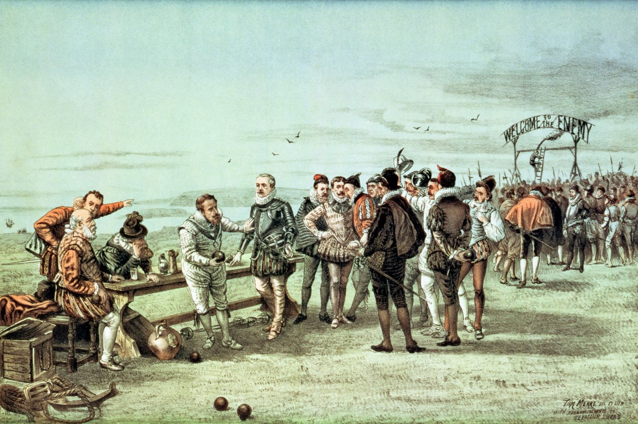 The Armada of 1888 in Sight, Ministers at Play, 