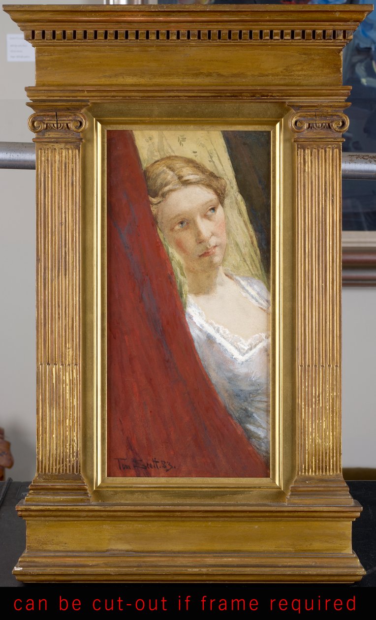 Contemplation, 1883 (wc ja guassi paperille) tekijältä Tom Scott