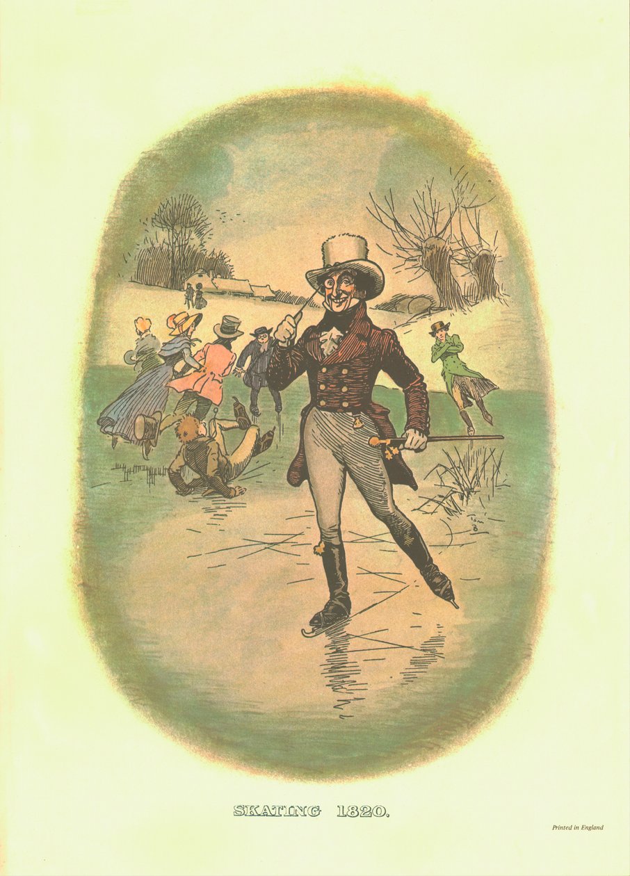 Luistelu, 1820, c1910. tekijältä Tom Browne