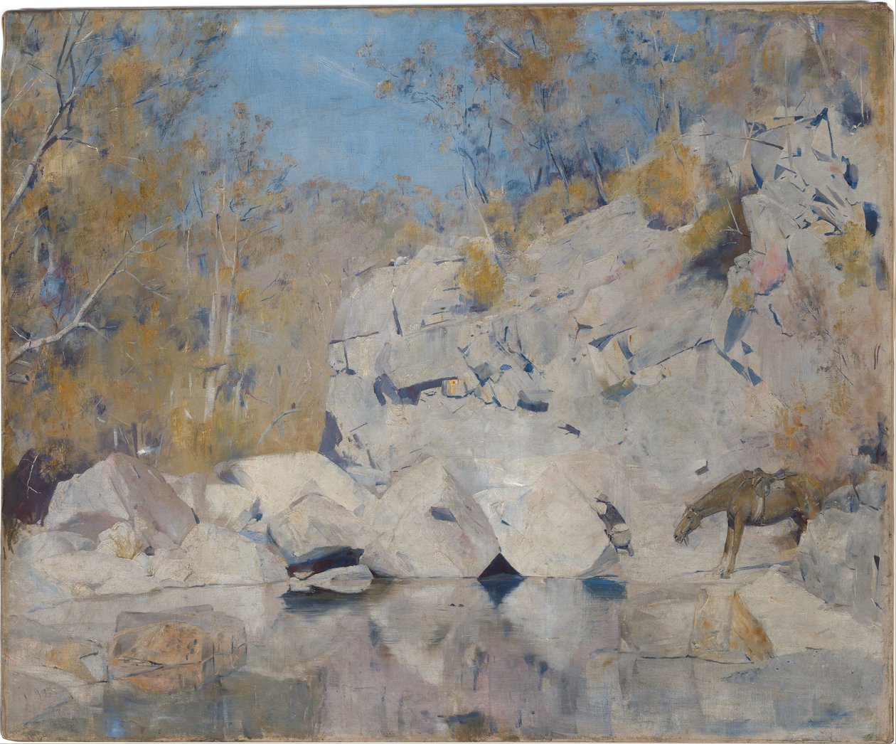 Macintyren nurkassa, 1895 tekijältä Tom Roberts