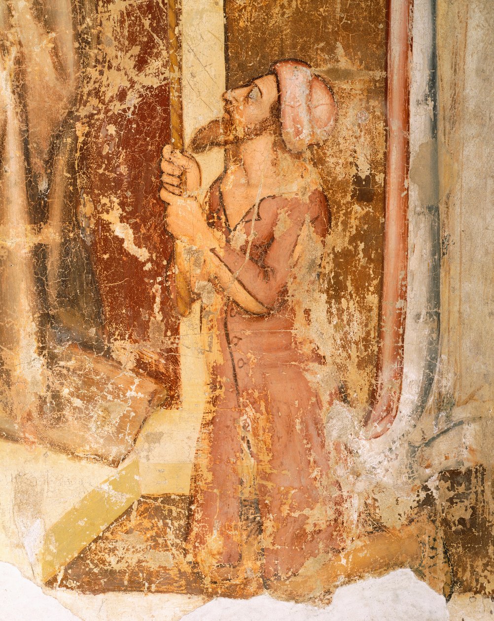 Lahjoittajien kuvaus, yksityiskohta St Romualdista, Tommaso da Modena (1326-1379), fresko, San Nicolon kirkko, Treviso tekijältä Tomaso da (late 15th century) Modena