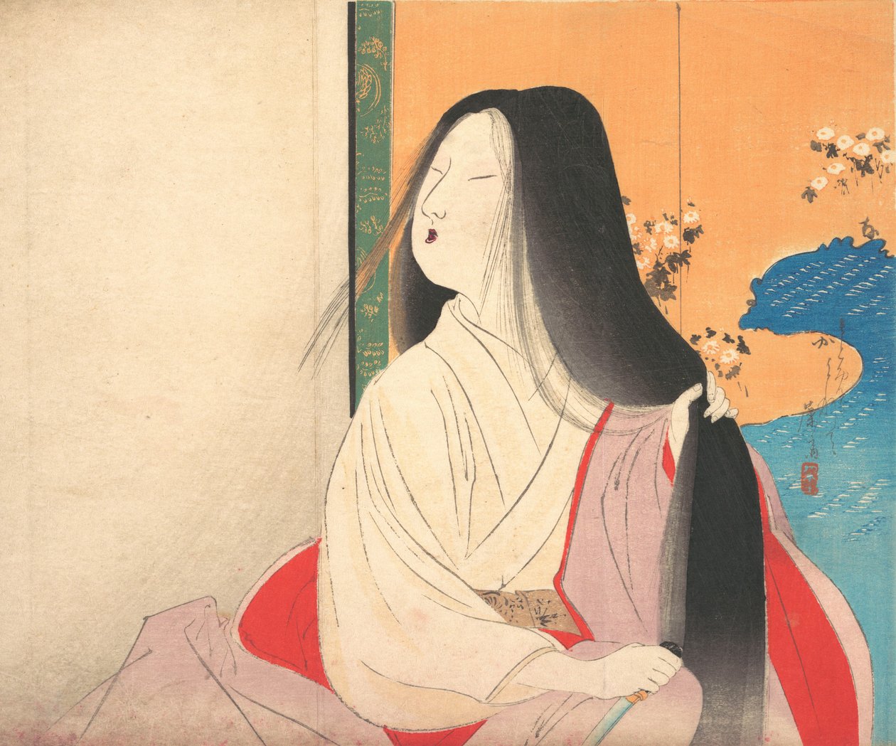 Lady Kesa kuchie-romaanin esikuvasta, n. 1906. tekijältä Tomioka Eisen