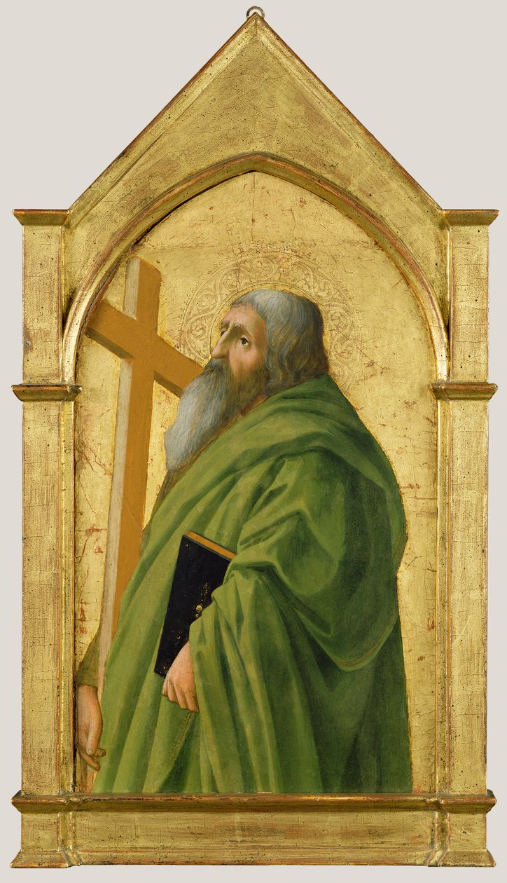 Pyhä Andreas, 1426 (Tempera ja kultalehti paneelissa) tekijältä Tommaso Masaccio