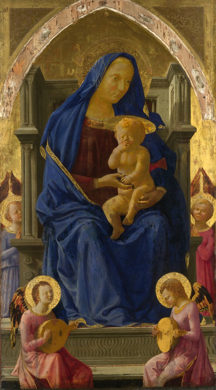 Neitsyt ja lapsi (Pisan polyptyykki), 1426 (tempera poppelilaudalla) tekijältä Tommaso Masaccio
