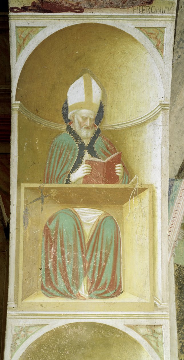 St. Ambrose of Milan (n. 340-397) apsiksen intradosista tekijältä Tommaso Masolino da Panicale