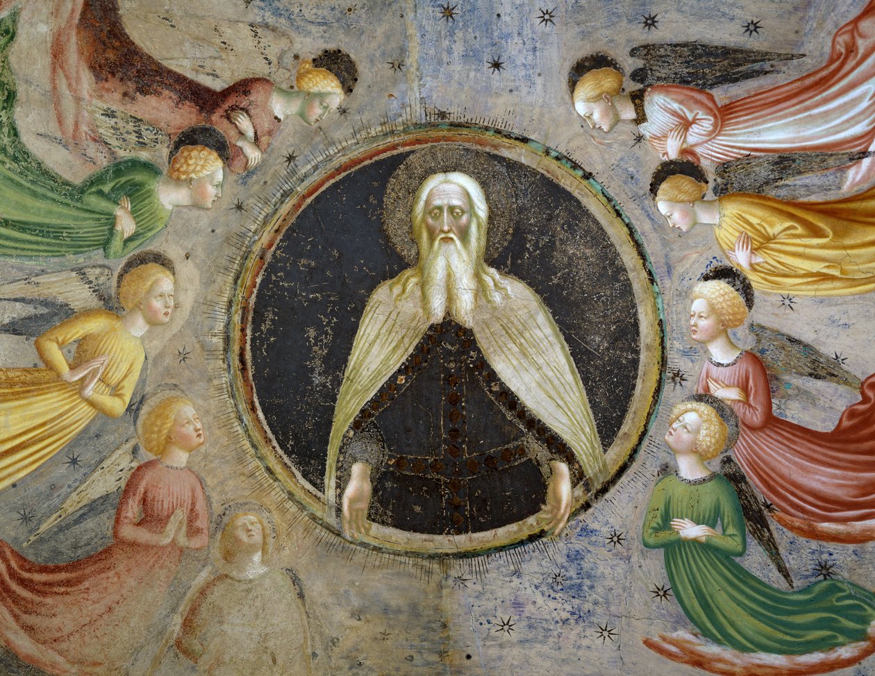 Eternal father surrounded by angels tekijältä Tommaso Masolino da Panicale