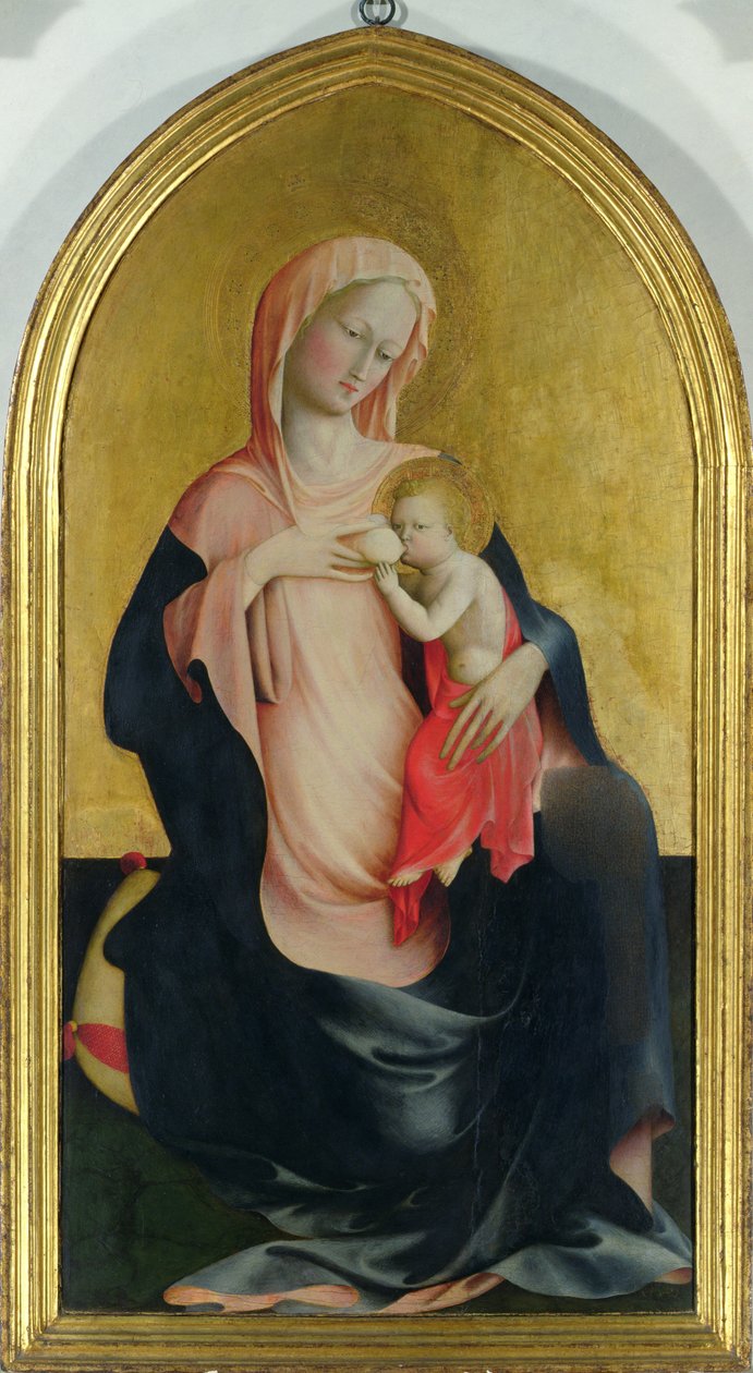 Madonna of Humility, n. 1410 (tempera paneelissa) tekijältä Tommaso Masolino da Panicale